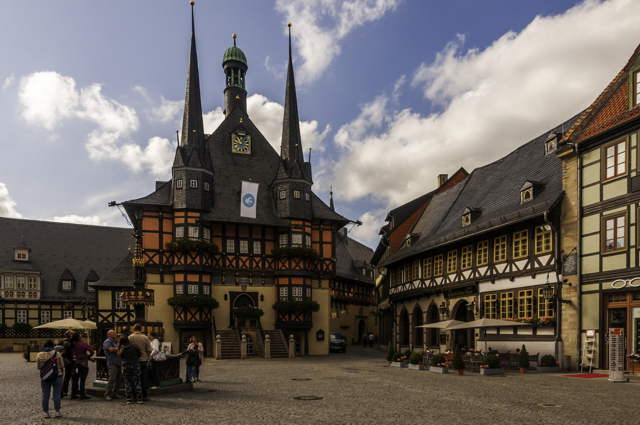 The historic town hall in the market square, Wernigerode