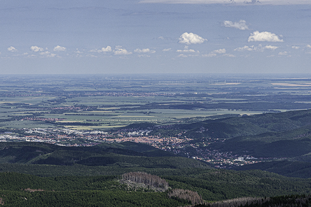 View of Wernigerode from the “Brockenhaus”, Brocken Plateau, Schierke